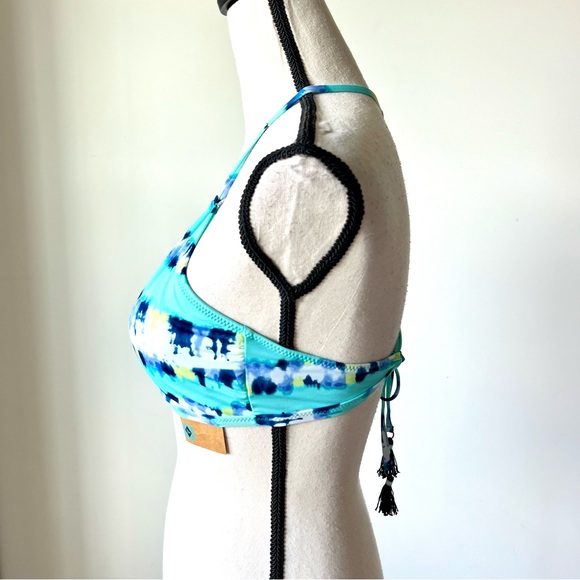NWT SPERRY Tie Dye Keyhole Halter Strappy Back Bikini Top—SZ. Small - Picture 3 of 13